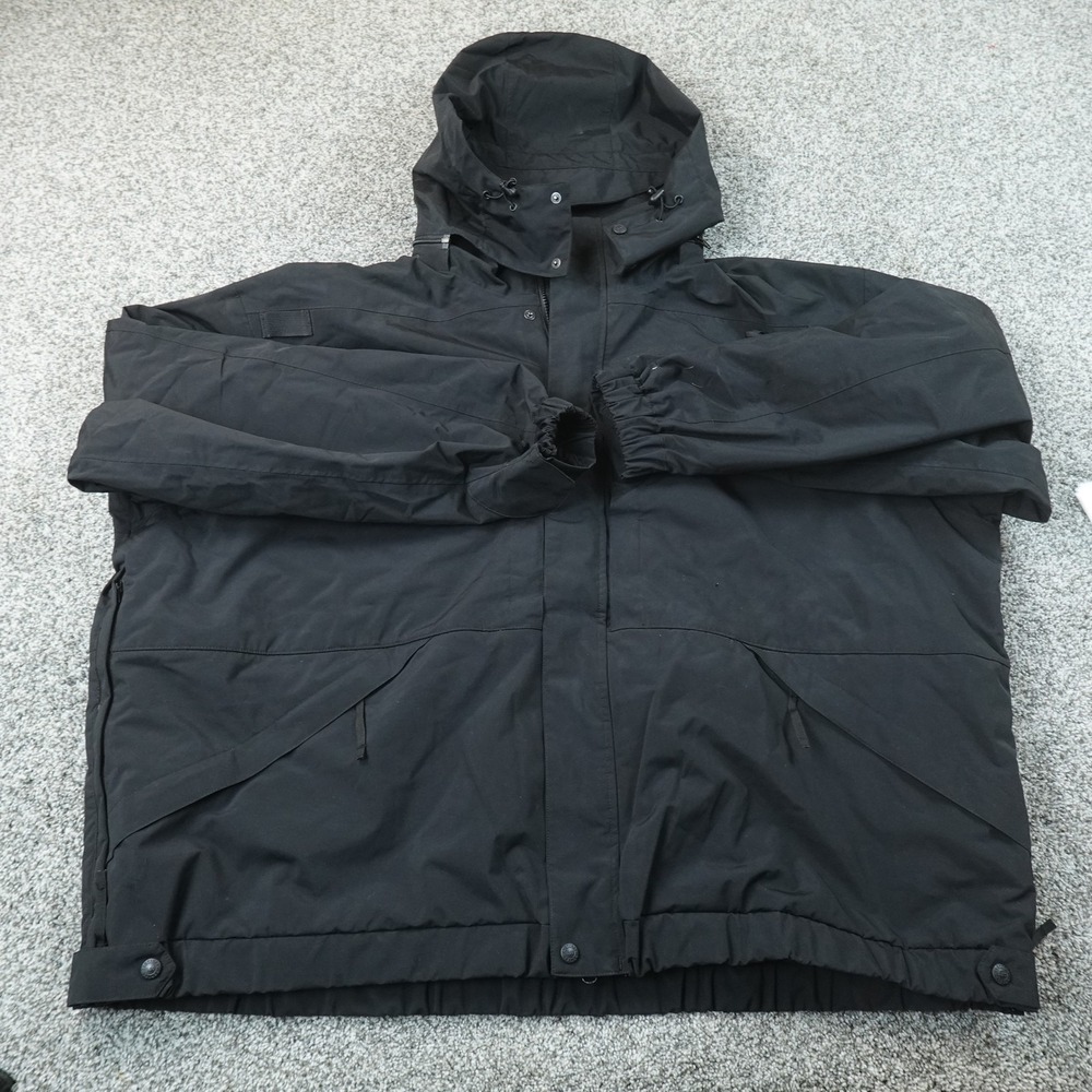 NEW 5.11 Tactical Jacket Mens 4XL Black 5 In 1 Parka Coat Windbreaker Work Shell